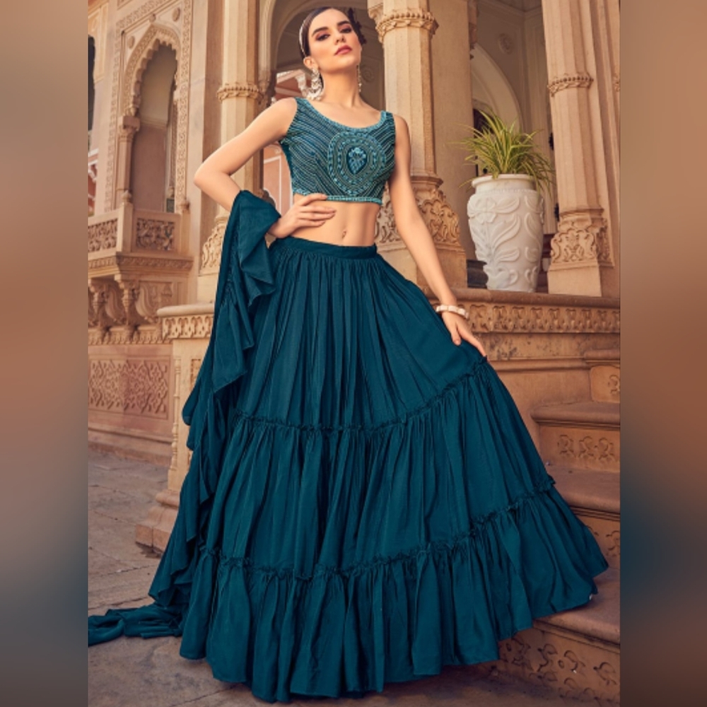 Designer Crop top style Lehenga